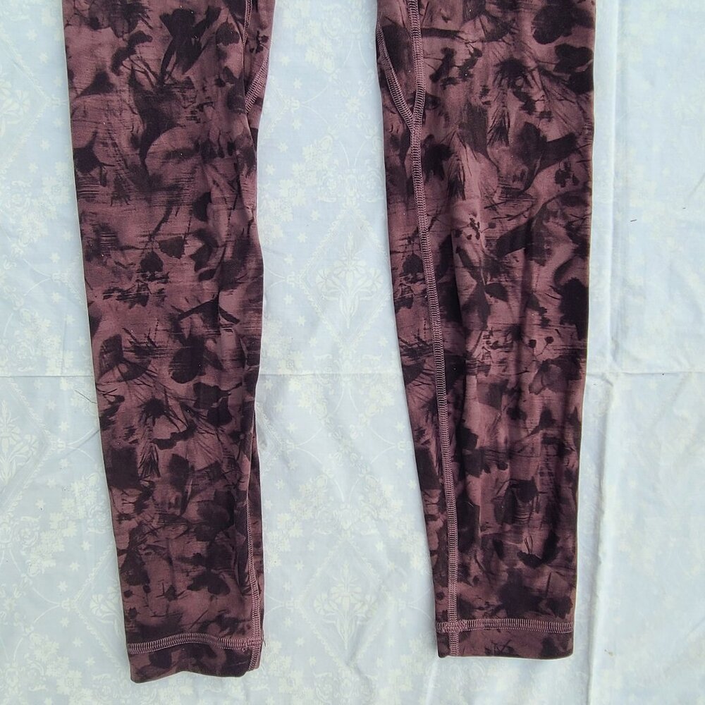 Lululemon Align Pant 28" - Mini Dusk Floral Antique Bark Black - Size 6 - Picture 6 of 16